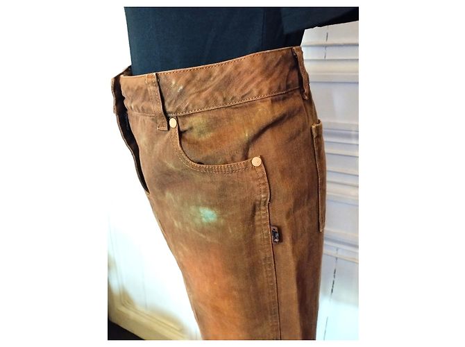 Jean Paul Gaultier FALDA GAULTIER EFECTO PIEDRA FALDA S 38 Marrón oscuro - vista 9
