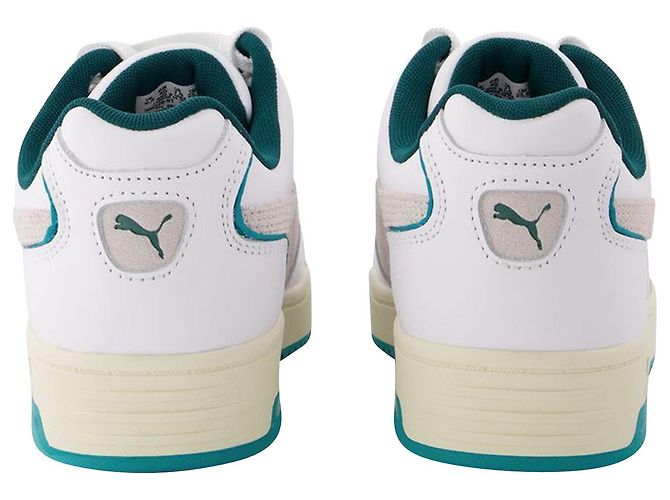 Puma Slipstream Retro Sum in pelle bianca e blu - vista 3