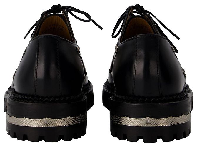 Toga Pulla Derby in pelle nera Nero - vista 3
