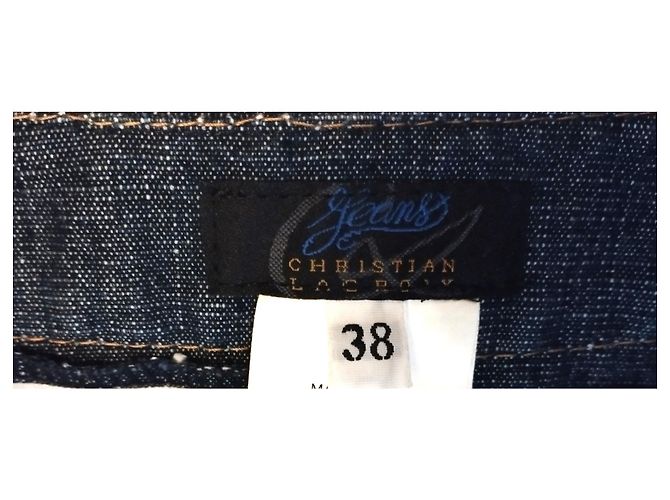 GONNA CHRISTIAN LACROIX GONNA PATCHWORK DENIM..WOOL....PIZZO T 34/36 Multicolore - vista 4