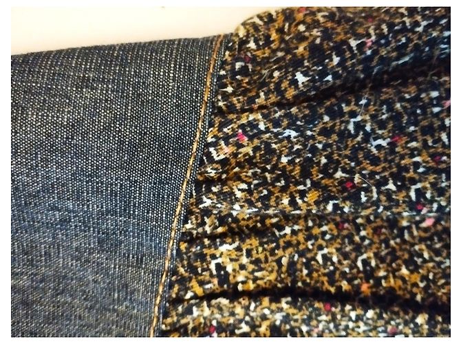 GONNA CHRISTIAN LACROIX GONNA PATCHWORK DENIM..WOOL....PIZZO T 34/36 Multicolore - vista 9
