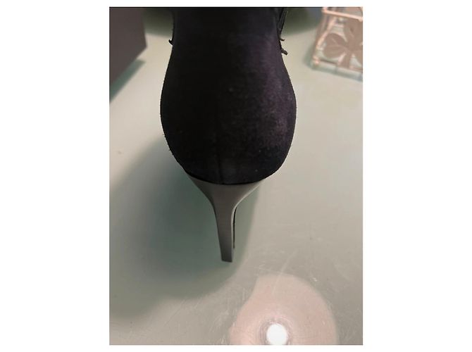 Stivaletti Ba&Sh Caitlin in nubuck blu navy - vista 5