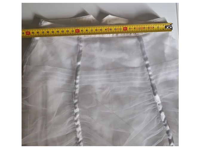 Gonna Christian Dior Bianca in Cotone Bambina 8 Anni Bianco - vista 3