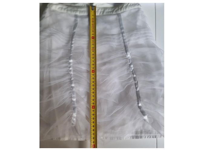 Gonna Christian Dior Bianca in Cotone Bambina 8 Anni Bianco - vista 4