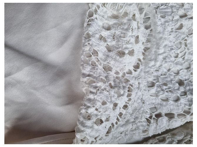 Dolce & Gabbana weißes Baumwollkleid mit Spitze - Ansicht 5