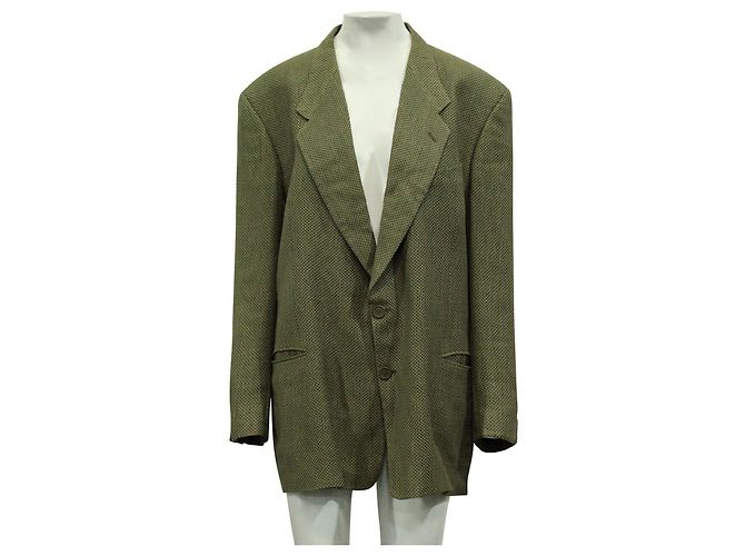 Giorgio Armani Khakigrüner Blazer - Ansicht 2