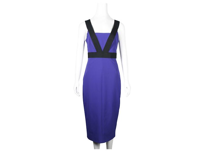 Ted Baker Purple Dress with Black Stretch Straps - view 2