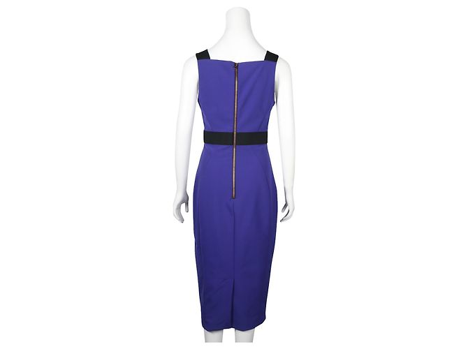 Ted Baker Purple Dress with Black Stretch Straps - view 3
