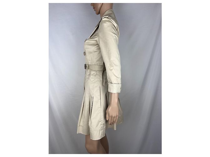 Gabardina Diane Von Furstenberg beige de algodón - vista 2
