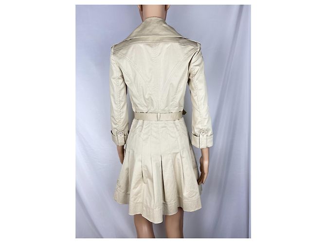 Gabardina Diane Von Furstenberg beige de algodón - vista 3