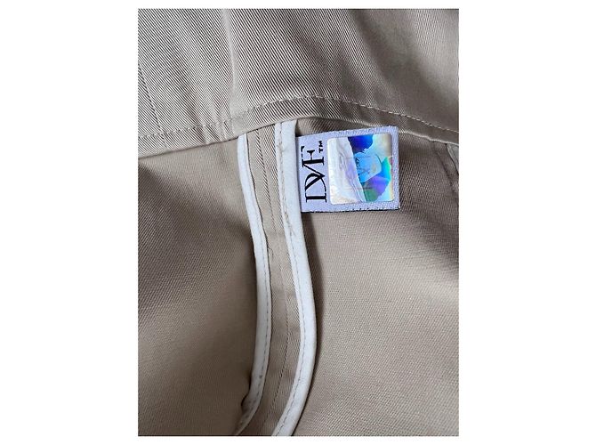 Gabardina Diane Von Furstenberg beige de algodón - vista 5