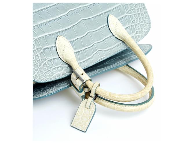 Louis Vuitton 2012 Lim. ED. Crocodilo Old Speedy Flap 25 Azul - vista 5