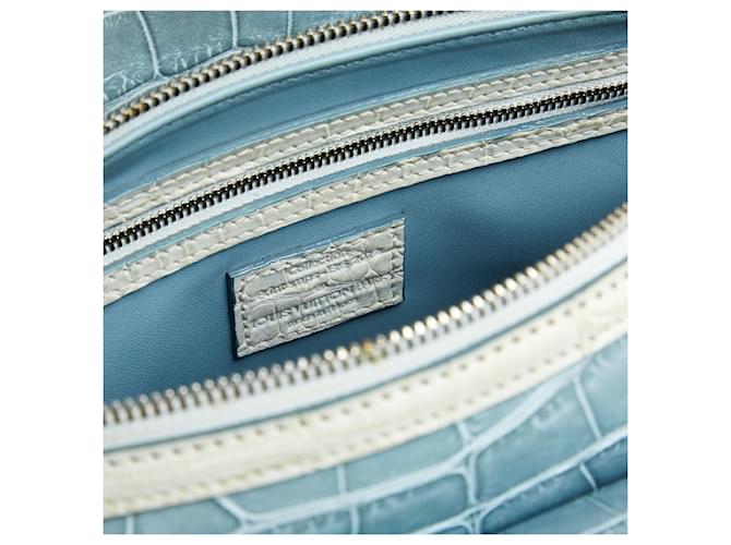 Louis Vuitton 2012 Lim. ED. Crocodilo Old Speedy Flap 25 Azul - vista 8