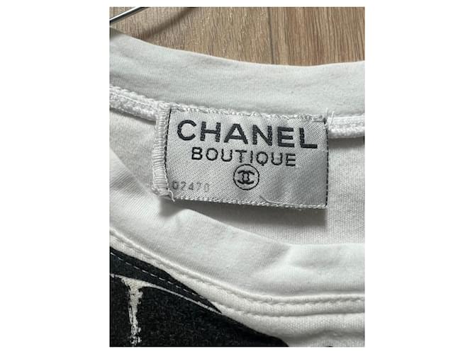 Chanel Tops Schwarz Weiß - Ansicht 2