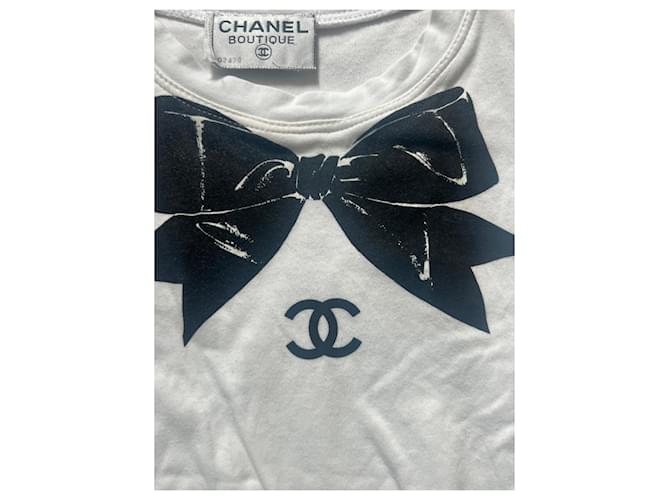 Chanel Tops Schwarz Weiß - Ansicht 3