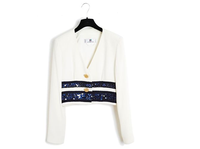 Givenchy 90s Hochzeitsanzug DE38 Aus weiß - Ansicht 3