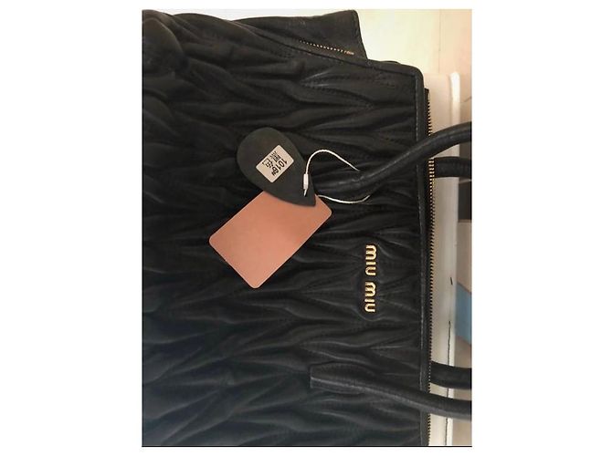 Borsa a mano Miu Miu in pelle beige - vista 3