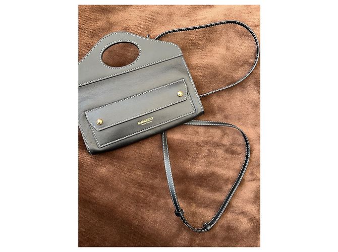 Brook Borsa Burberry in pelle di struzzo nera Nero - vista 5