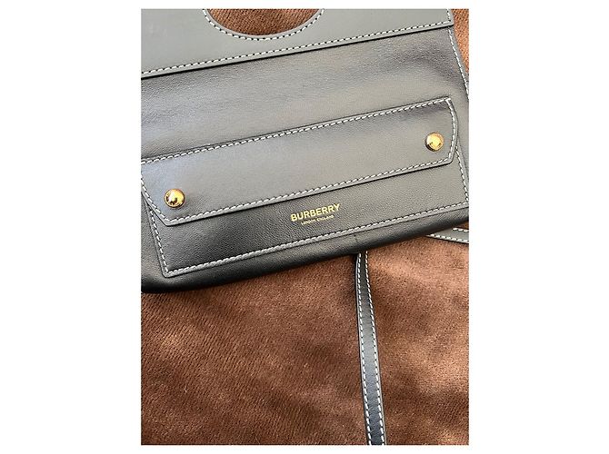 Brook Borsa Burberry in pelle di struzzo nera Nero - vista 7