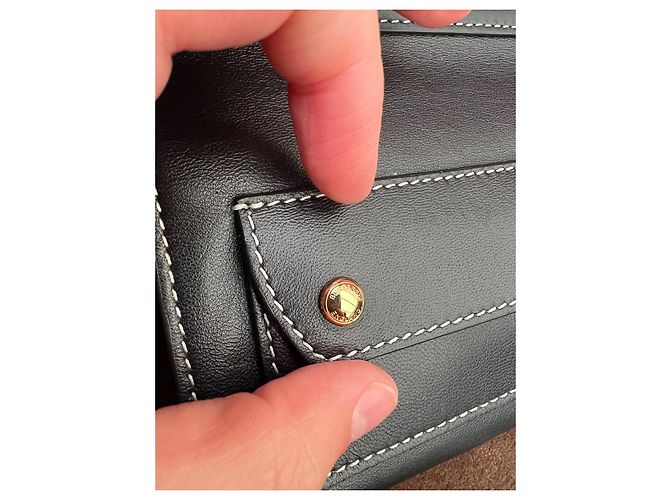 Brook Borsa Burberry in pelle di struzzo nera Nero - vista 9