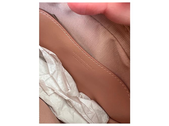 Borsa Burberry in pelle rosa - vista 11
