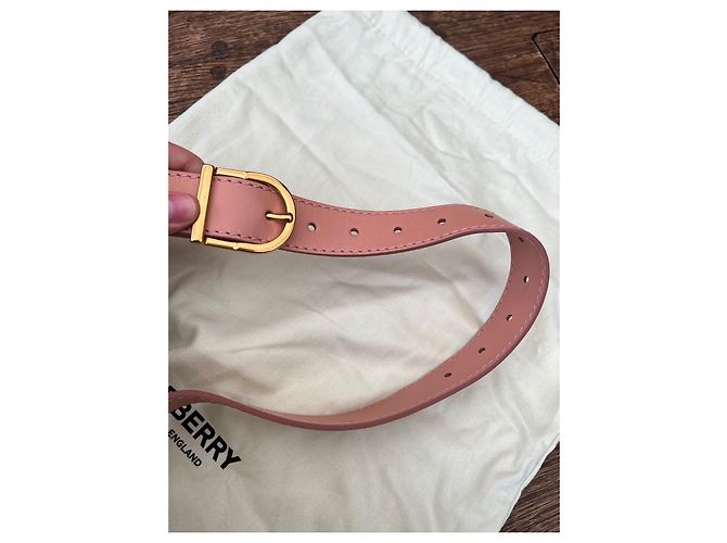 Borsa Burberry in pelle rosa - vista 12