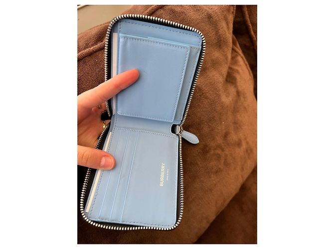 Burberry Wallets Small accessories Light blue - view 4