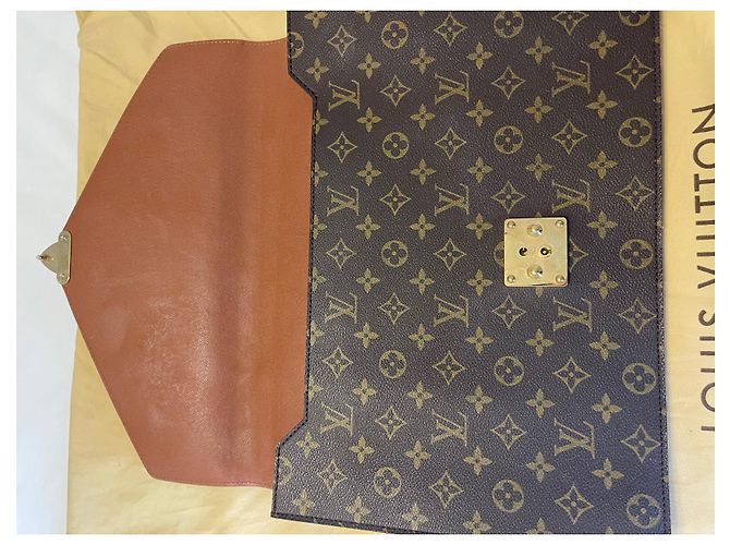 Louis Vuitton Porte-documents en cuir marron - vue 2