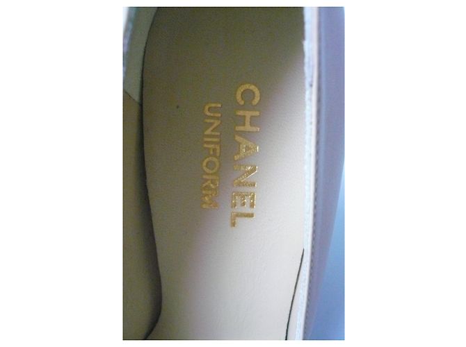 CHANEL Nuove décolleté bicolore T39C Beige - vista 6
