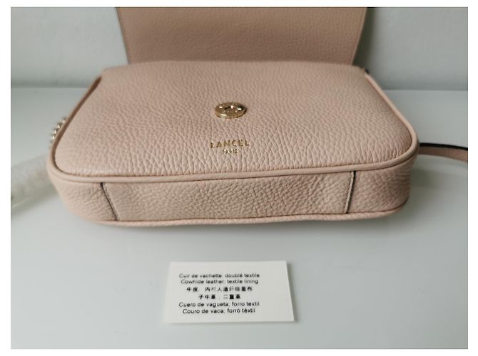 Bolso Cadena Lancel de Piel Nude Rosa - vista 13