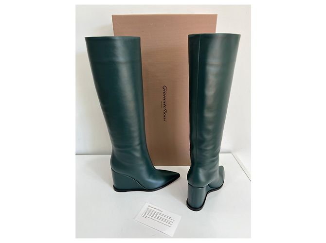 nuevas botas GIANVITO ROSSI Verde - vista 5