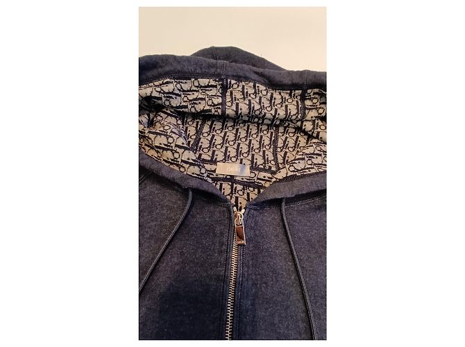 Dior SPORTJACKE Marineblauer Kaschmir- und Baumwollstrick - Ansicht 2