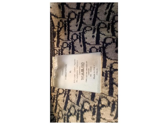 Dior SPORTJACKE Marineblauer Kaschmir- und Baumwollstrick - Ansicht 4