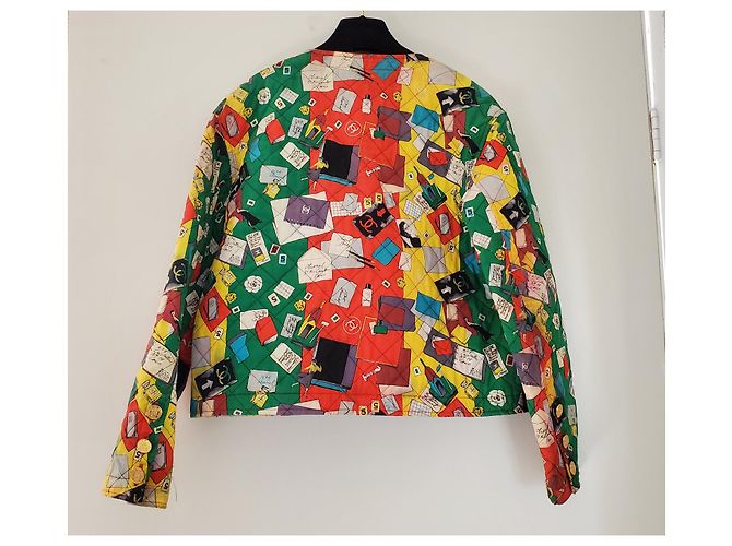 Chanel 1980 Vintage Jacke Mehrfarben - Ansicht 2