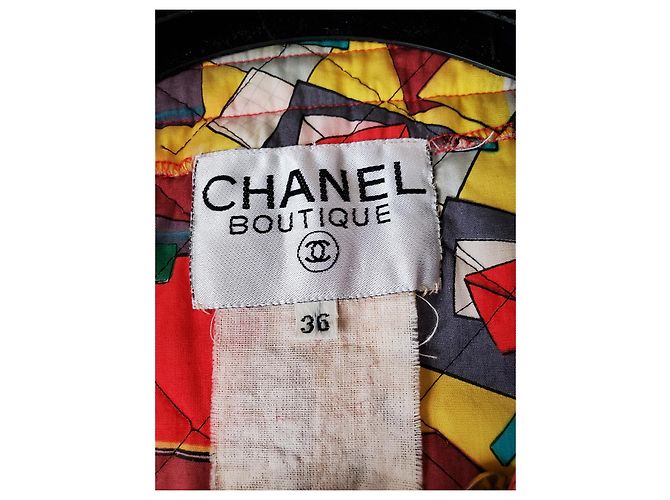 Chanel 1980 Vintage Jacke Mehrfarben - Ansicht 3