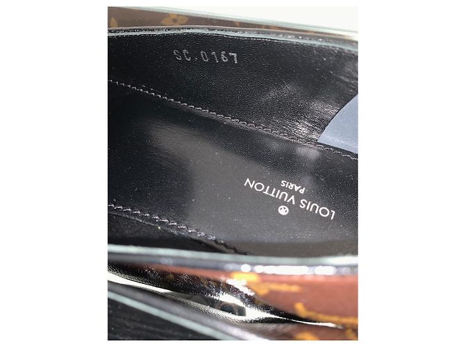 Ballerine Louis Vuitton Marroni in Pelle e Tessuto Taglia 38.5 Marrone - vista 5