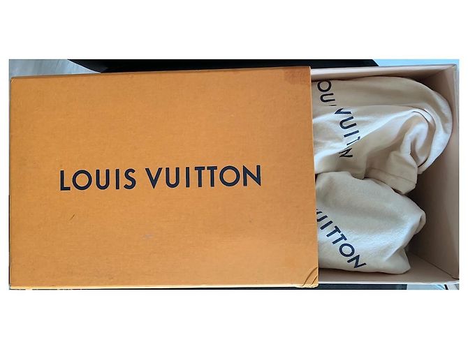 Ballerine Louis Vuitton Marroni in Pelle e Tessuto Taglia 38.5 Marrone - vista 7
