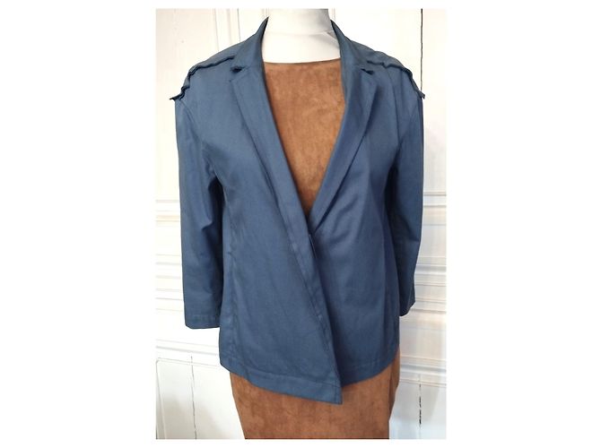 CACHAREL TRENDY GRAPHIC JACKET WITH RELIEF STITCHING T 36/40 Dark blue - view 2
