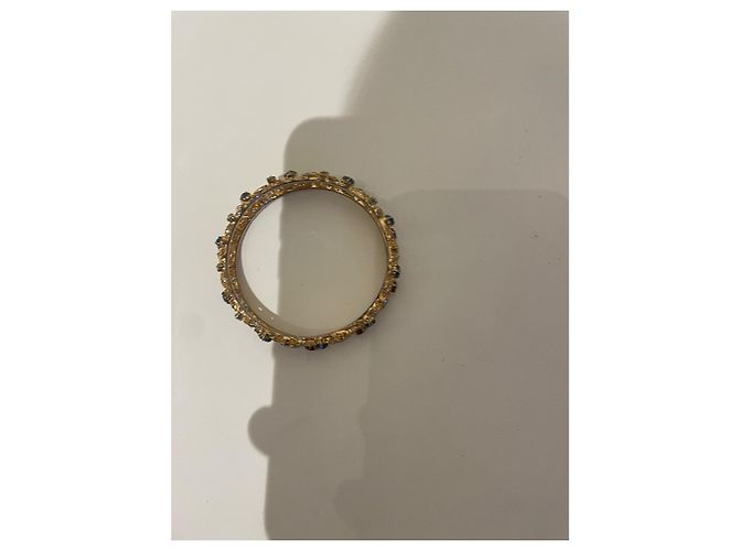 Autre Marque Goldfarbenes Armband mit Kristallen und grünen und roten Steinen Golden - Ansicht 12