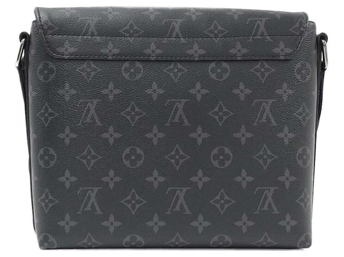 Louis Vuitton Monogram Eclipse District PM Shoulder Bag Black - view 3