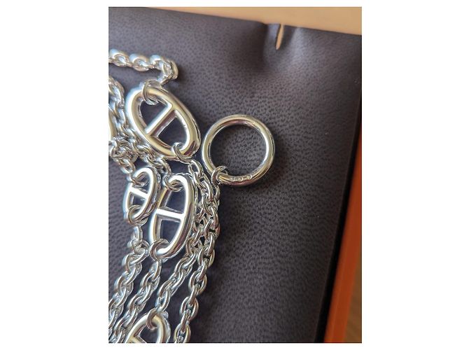 Hermès Farandole 160 cm Long Necklace Silver 925 box Brand New Silver hardware - view 11