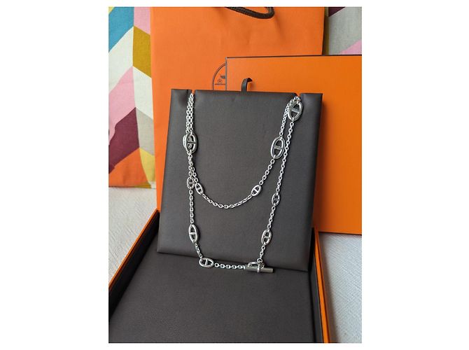Hermès Farandole 160 cm Long Necklace Silver 925 box Brand New Silver hardware - view 9