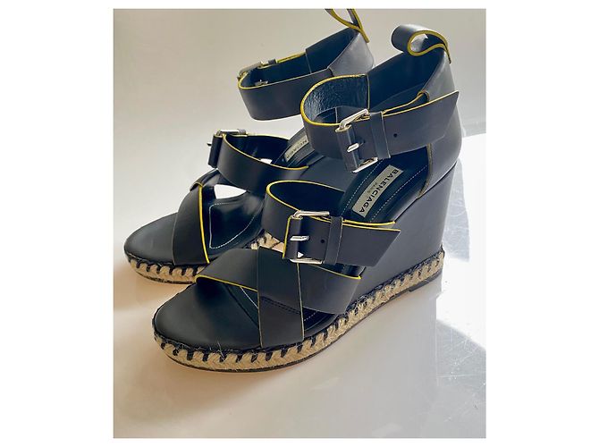 Sandali Chanel in pelle nera Nero - vista 4