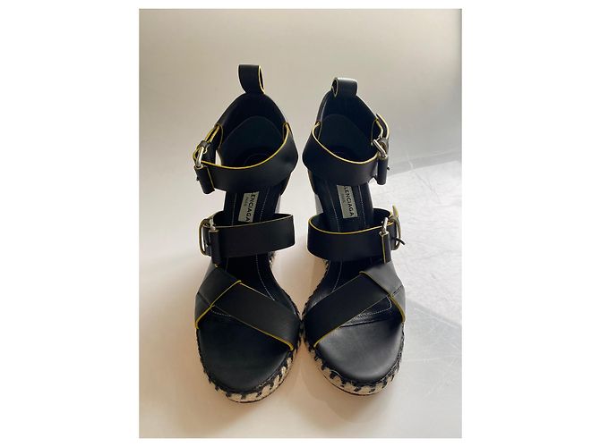 Sandali Chanel in pelle nera Nero - vista 5