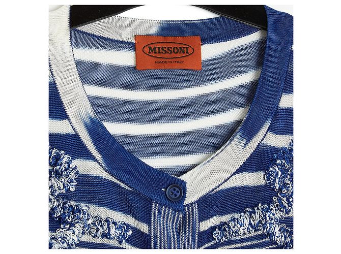 Missoni BLAUER CARDIGAN INTARSIE IN36 - Ansicht 3