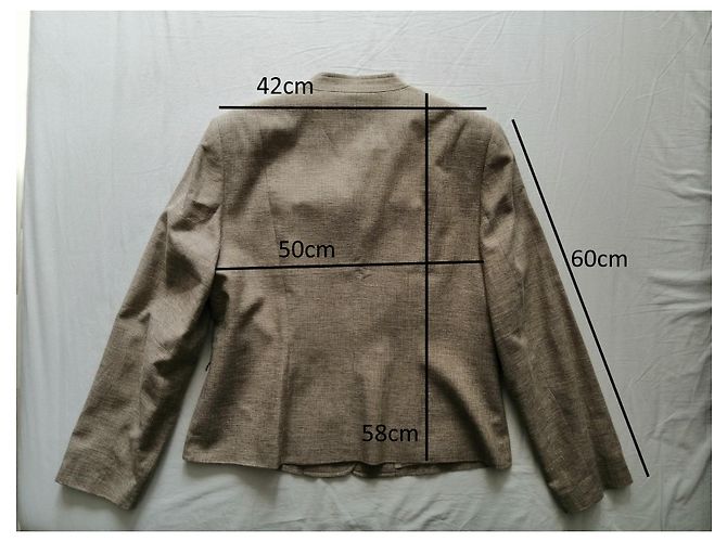 Burberry Blazer Beige Leinen Viscose - Ansicht 10