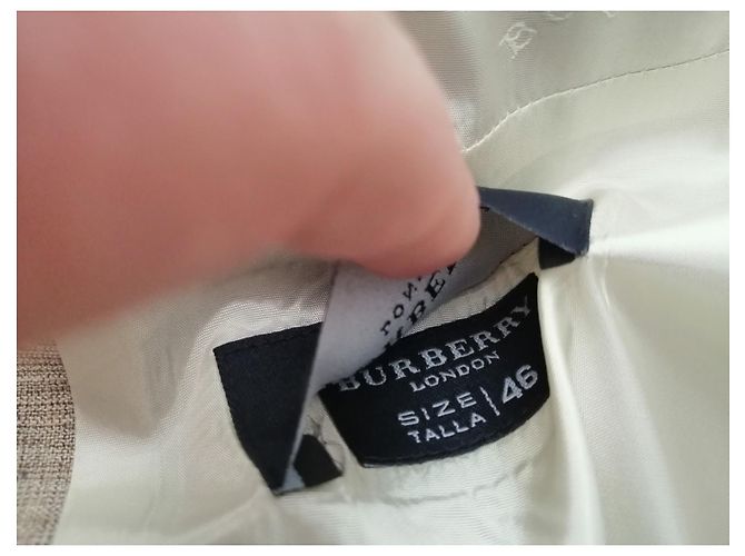 Burberry Blazer Beige Leinen Viscose - Ansicht 7