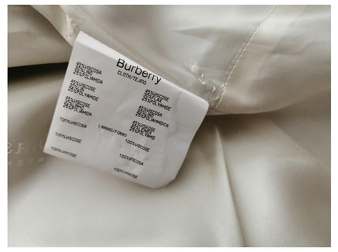 Burberry Blazer Beige Leinen Viscose - Ansicht 8