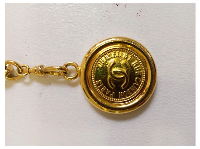 Chanel Kettengürtel in Gold mit 3 Medaillons 85 cm Golden - Ansicht 2