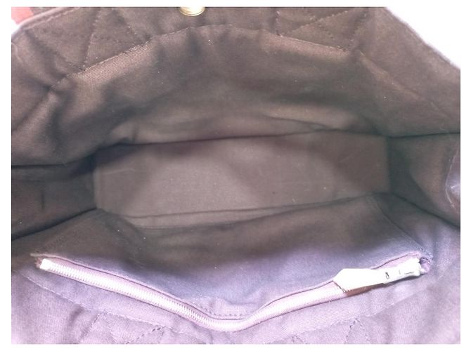 Toto Bag Borsa Hermès Toto in tela rosso scuro Bordò - vista 4